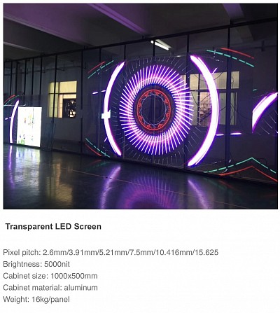 LED transparent display