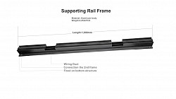 Aluminum supporting frame