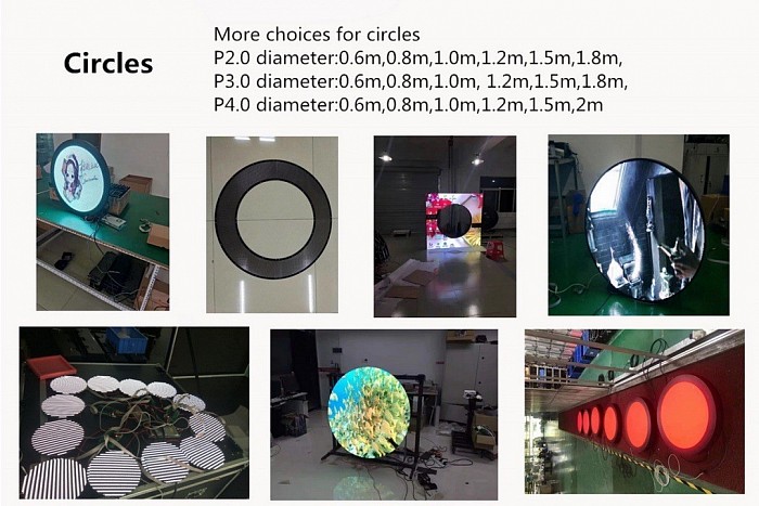 Creative Circular Shape LED Video Displays