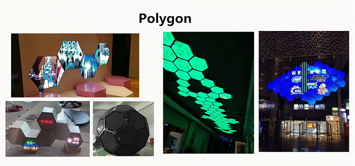Polygon shape LED Video Displays