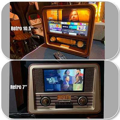 Retro 10.5” ( sold )  and 7” - TV/Radio/Bluetooth