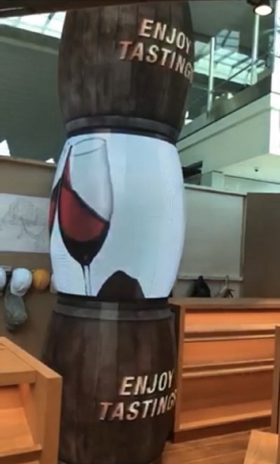 P3 Wine Barrel Display